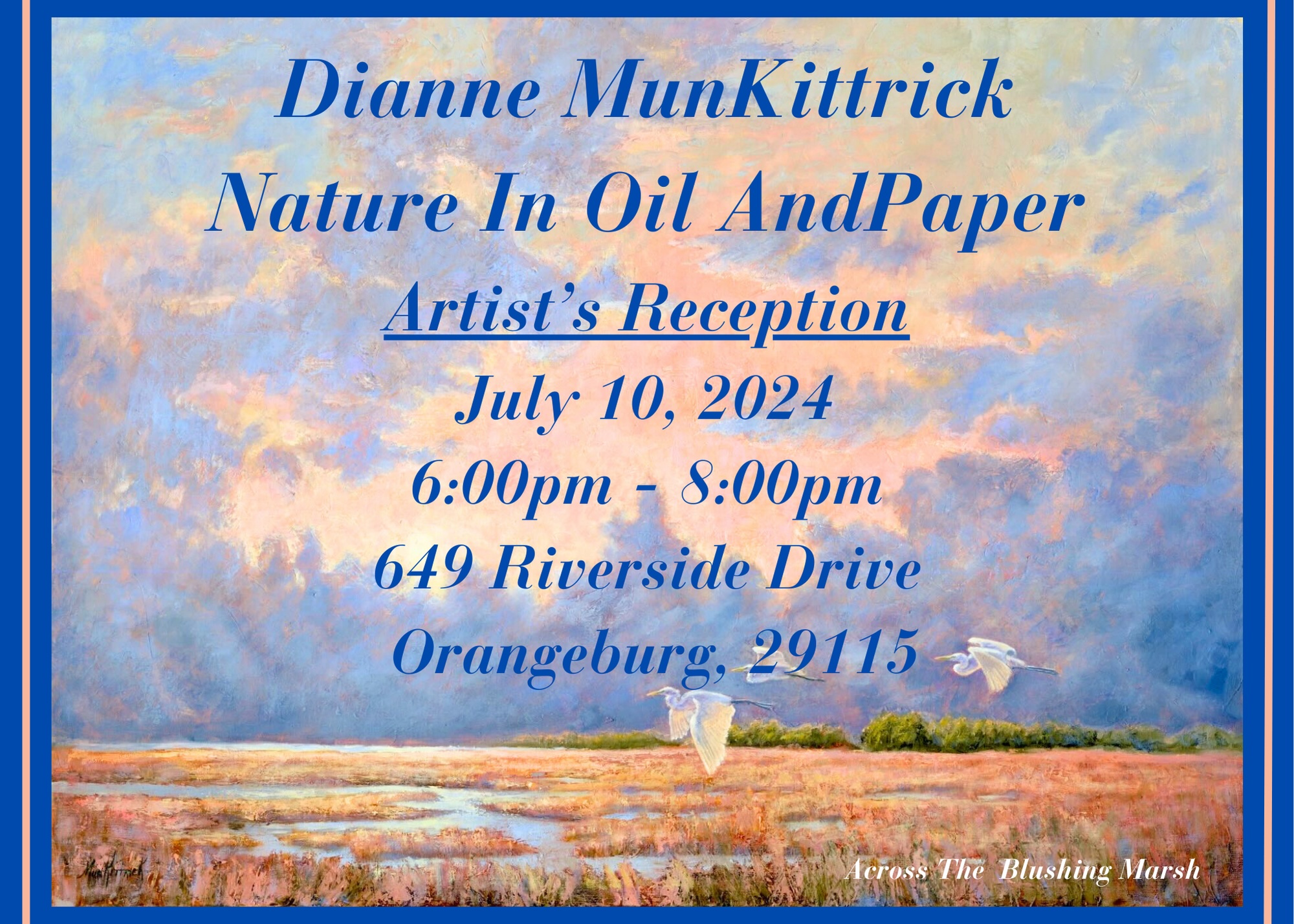 Naature In OIl And Papaer Opening Invitation