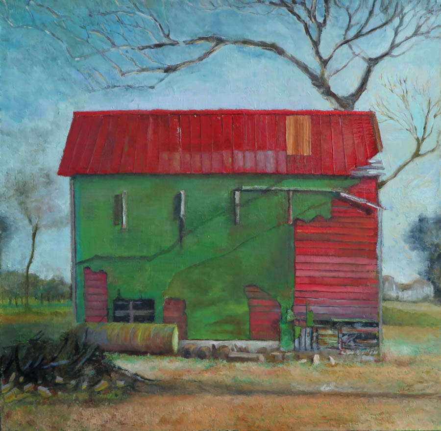 Tobacco Barn Oil on Canvas